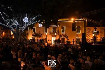 Concierto de la cantante grancanario Cristina Ramos en la plaza de San Juan/Francisco Javier Santana./Francisco Javier Santana.